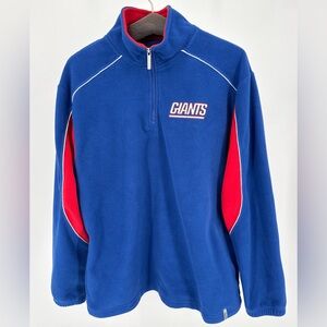 Vintage Reebok NFL New York Giants Quarter Zip Fleece Pullover Men’s Small